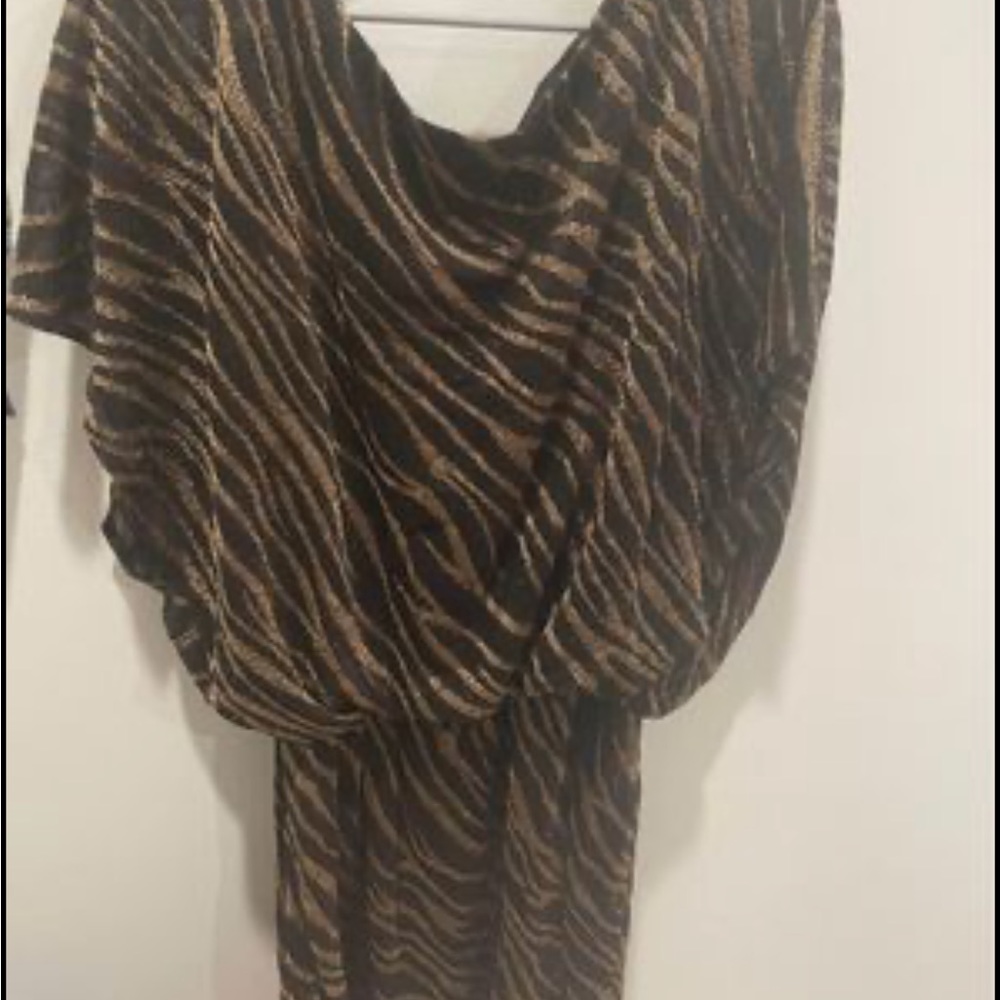 Women Gold And Black Sparkle Dress Size 16 - Similar To Xl